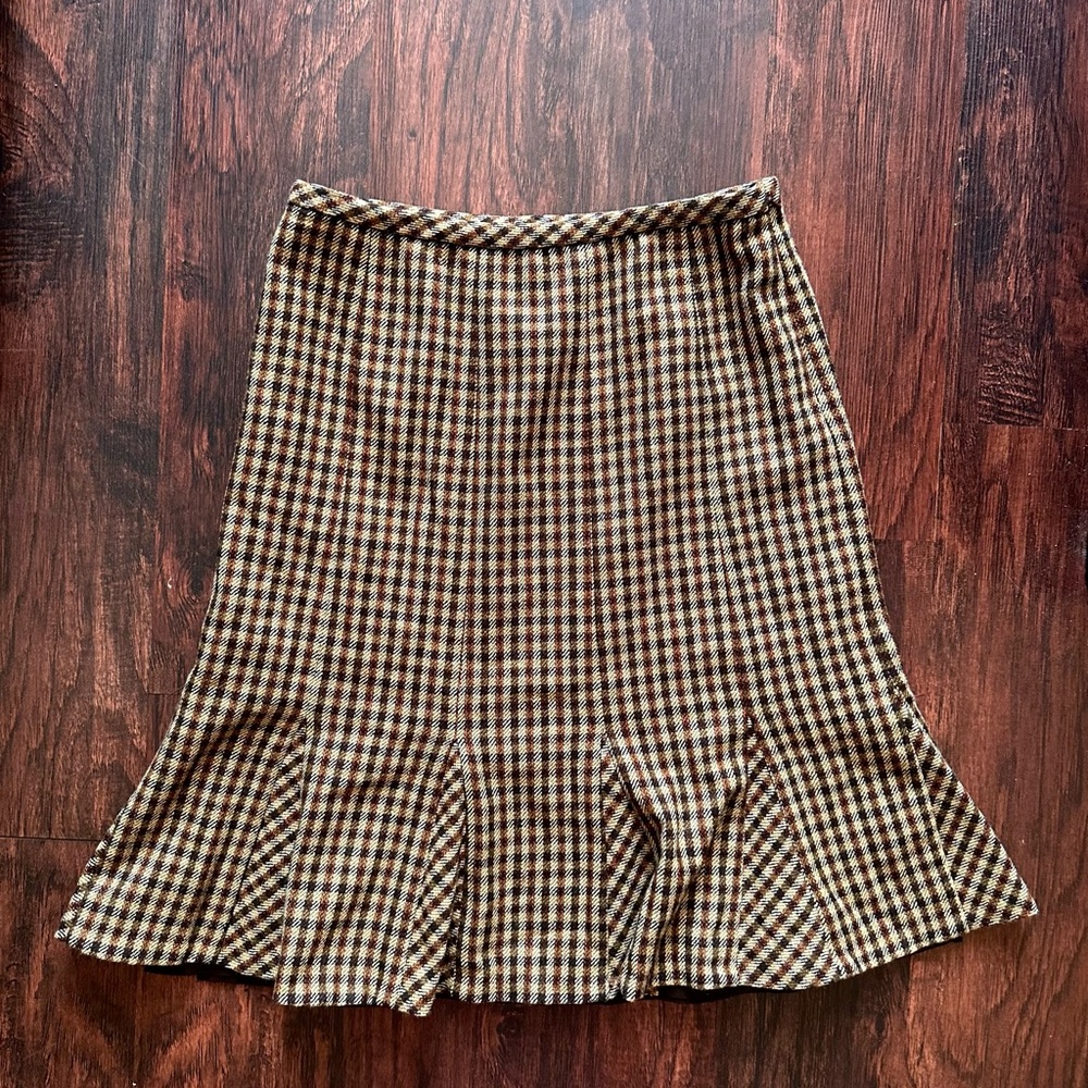 Talbots Petite Plaid Skirt